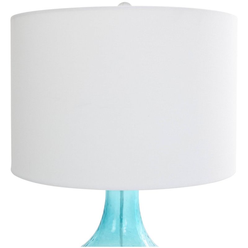 28&#34;x15&#34; Glass Ombre Accent Lamp with Gold Accent Blue - Olivia &#38; May, 3 of 14