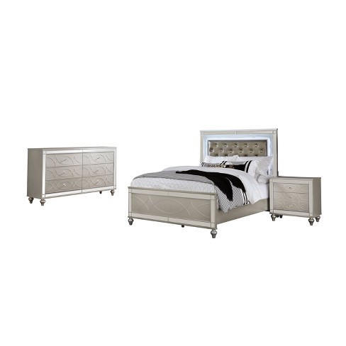 3pc Queen La Mesa Bed Nightstand And, How To Get Rid Of Mattress And Bed Frame Set