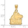 Black Bow Jewelry 10k Yellow Gold Northern Illinois Huskies NCAA Medium Pendant - 2 of 3