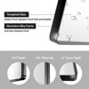 SEVOBAL Bathroom Vanity Mirrors Clear Reflection Black Aluminium Frame HD Float Glass Mirror Versatile Home Decor, Black, 60"*28"*2.17" - 4 of 4