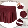 Unique Bargains Stretch Scratch-Resistant Bubble Lattice Footstool Cover Fit Length 24"-39" - 3 of 4