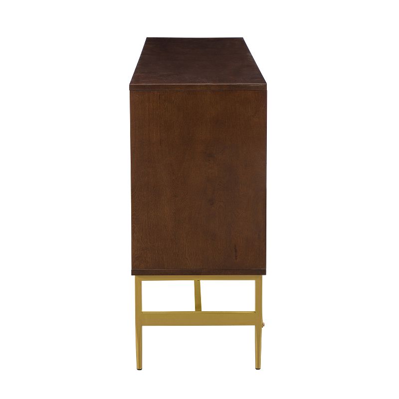 Rudy 65'' Wide Modern Buffet Cabinet Sideboard with Metal Legs| KARAT HOME, 3 of 11