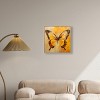 Art Remedy Golden Ochre Butterfly II Elegant Butterfly Wall Art Framed - 2 of 4