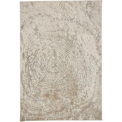Parker Transitional Abstract Ivory/Tan/Gray Area Rug