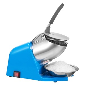 VEVOR Ice Crusher Machine, 286lbs Per Hour Electric 4 Blades Snow Cone Maker, Stainless Steel Shaved Ice Machine with Bowl and Cover, Blue - 1 of 4