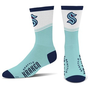 NHL Seattle Kraken Divide Secondary Large Crew Socks - 1 of 3