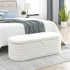 Storage Ottoman Bench - 45.5" Upholstered Bench with Safety Hinge, Large Storage Space, Modern Design, Versatile Use for Bedroom, Living Room - 4 of 4
