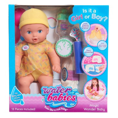 baby doll filled with water