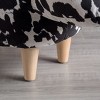 FURNIinspire Ottomans and Benches Cow Shaped Handcrafted Fabric Pouf with Natural Textures for Modern Living Indoor, White, 24.75"*14.25"*13.5" - 3 of 4
