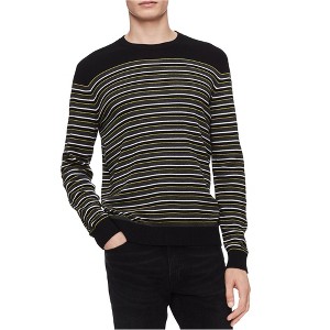 Calvin Klein Mens Three Tone Striped Pullover Sweater - 1 of 1