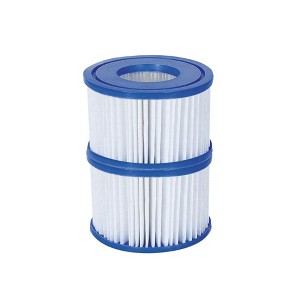 Bestway Lightweight Filter Pump Type VI Replacement Drop Down Cartridges for SaluSpa Inflatable Hot Tub Spas (24 Pack) - 1 of 4