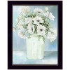 HomeRoots White Blooms Black Grooved Framed Print Wall Art - 4 of 4