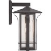Progress Lighting Cullman 1-Light Outdoor Wall Lantern, Antique Bronze, Seeded Glass - 4 of 4