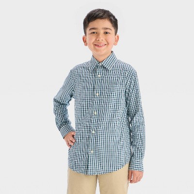 Boys' Long Sleeve Button-Down Dress Shirt - Cat & Jack™