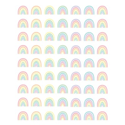Teacher Created Resources Pastel Pop Rainbows Mini Stickers (Pack of 10)