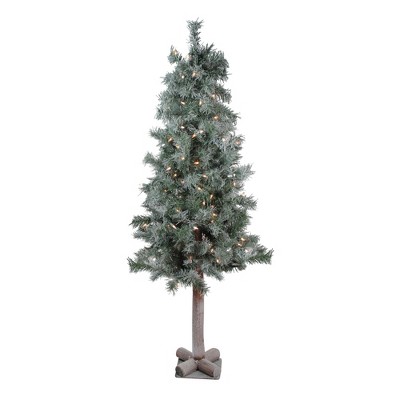 Northlight 4' Prelit Artificial Christmas Tree Woodland Alpine - Clear Lights