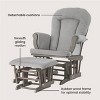 Child Craft Cozy Glider Rocker and Ottoman Set, Padded Cushion with Convenient Storage Pockets, Solid Wood Base & Frame - 4 of 4