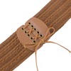 INSPIRE CHIC Women's Lace-up Tied Stretchy Corset Vintage Elegant Elastic Cinch Waist Belts 1 Pc - 2 of 4