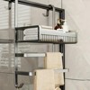 MaseiKar No-Drill Bathroom Towel Rack, Shower Door Hooks Stainless Steel Wall-Mounted Towel Bar for Glass Door, Spa & Small Spaces - 2 of 4