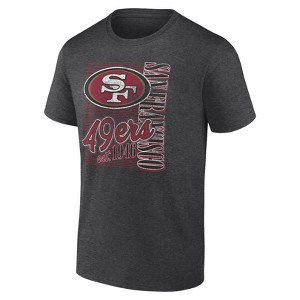NFL San Francisco 49ers Men's Gray Short Sleeve T-Shirt - 1 of 3