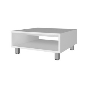 NicBex 23.6 Inch Square Coffee Table with Open Storage Shelf for Living Room,Bedroom - 1 of 4
