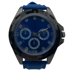Olivia Pratt Bold Face Lightweight Silicone Band Men Wach - 1 of 3