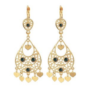 SOHI Women's Gold Regal Drop Earrings - 1 of 3