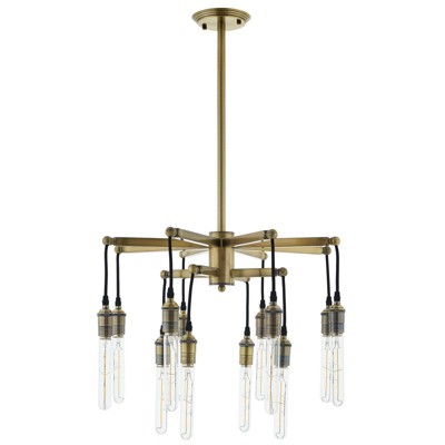 Modway Resolve Antique Brass Ceiling Light Pendant Chandelier