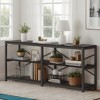 Hommoo 55" Console Table, Sofa Table with 3-Tier Storage Shelve - 4 of 4