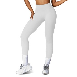 NPolar Women's High Waist Workout Leggings with 25In Inseam No Front Seam - 1 of 4