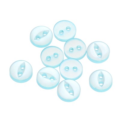 Unique Bargains Round Resin 2-Hole Fish Eye Craft Replacement Sewing Button 10 Pcs