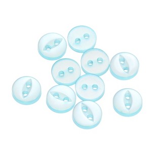Unique Bargains Round Resin 2-Hole Fish Eye Craft Replacement Sewing Button 10 Pcs - 1 of 4