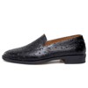 Santimon Men's Classic Leather Loafers Slip-On Formal Dress Shoes Black - 2 of 4