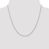 Black Bow Jewelry 1mm 14k White Gold Solid Diamond Cut Spiga Chain Necklace - 2 of 4
