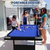 7ft Portable Billiard Table Set with Steel Frame for Adults - Includes Balls, 2 Cues, Chalks, Brush, Folding Pooltable for Home - 2 of 4