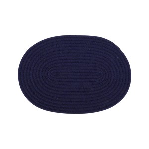 Unique Bargains Trivet Oval Rope Coaster Cotton Non-Woven Fabric 12.6"x8.66"x0.31" - 1 of 3