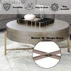 Weyton Light Brown & Champagne Finish Coffee Table - 2 of 4