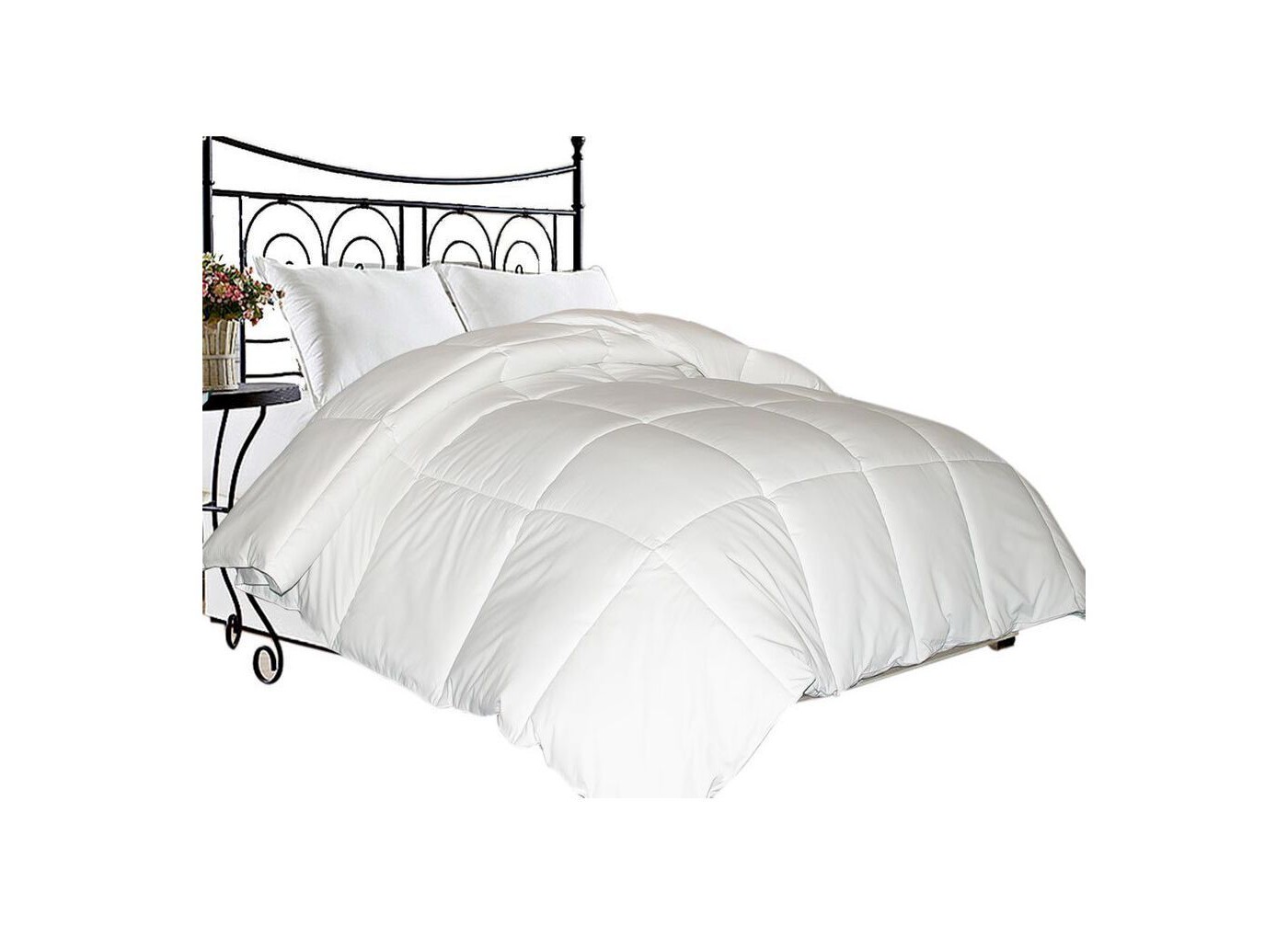 Microfiber Down Blend Comforter White - Blue Ridge Home Fashions - image 1 of 1