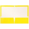 JAM 6pk Glossy Paper Folder 2 Pocket - Yellow: Stationery with Internal Pockets, Non-Pronged, 100 Sheet Capacity - image 3 of 4