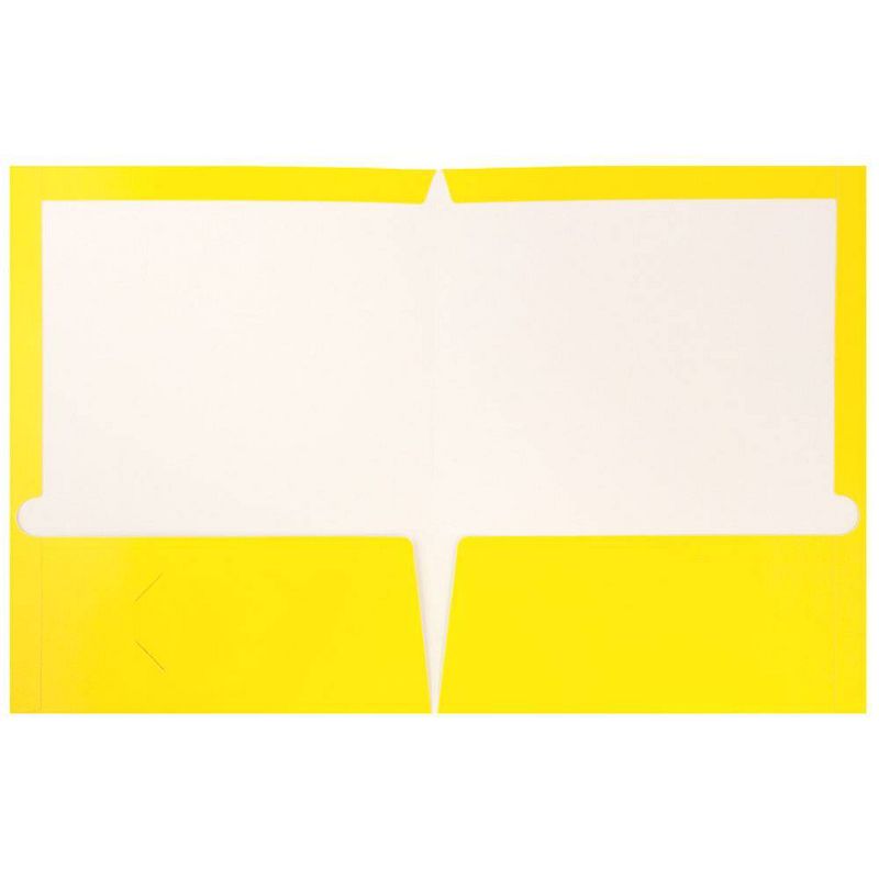 JAM 6pk Glossy Paper Folder 2 Pocket - Yellow, 4 of 15