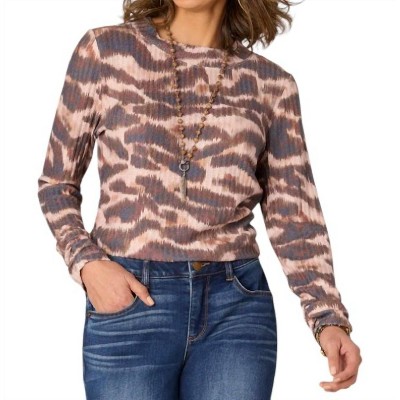 Women's Ruched Side Knit Top - Democracy