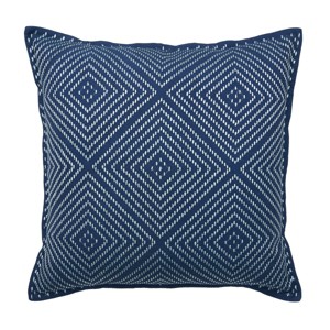 C&F Home Virginia Embroidered Diamond Pattern Cotton Decorative Throw Pillow - 1 of 4