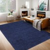 Modern Rug Non Slip Low Pile Rug Soft Contemporary Throw Floor Cover Foldable Indoor Carpet for Living Room Bedroom Playroom Nursery - 2 of 4