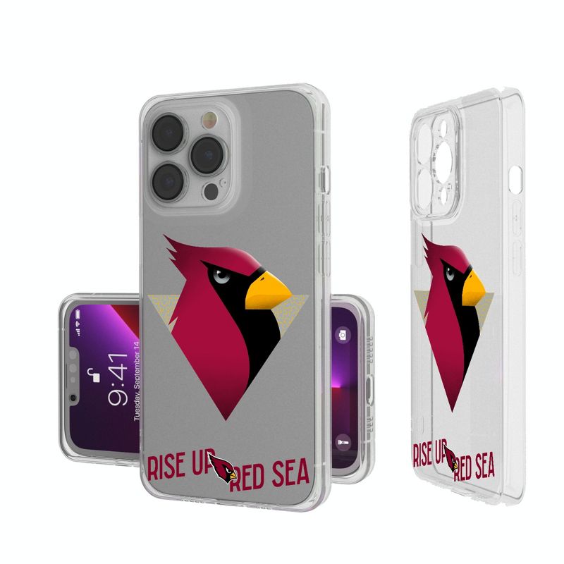 Keyscaper Arizona Cardinals 2024 Illustrated Limited Edition Clear Phone Case, 1 of 7