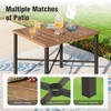 Captiva Designs 5pc Outdoor Patio Steel Bar Table & Sling High Bar Swivel Stools - 3 of 4