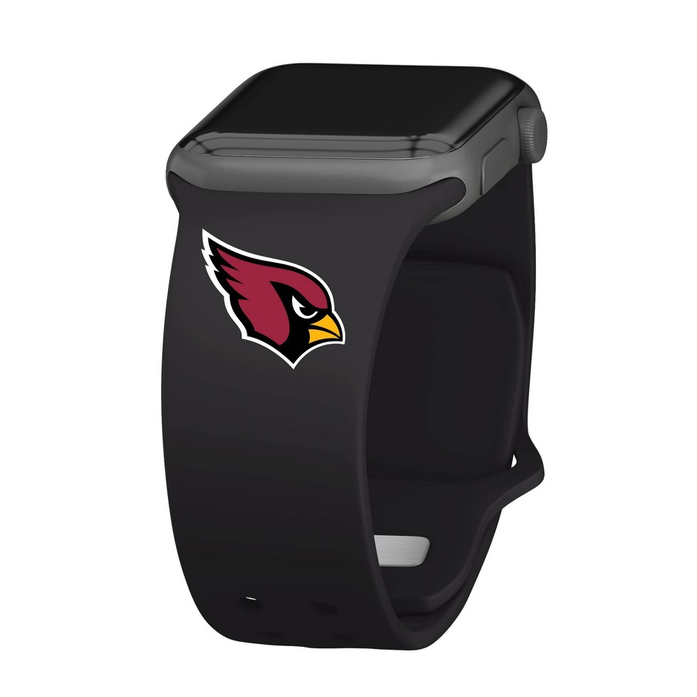 Photos - Watch Strap NFL Arizona Cardinals Apple Watch Compatible Silicone Band 38/40/41mm - Bl