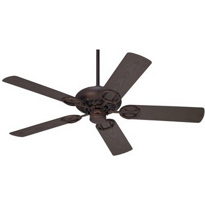 52" Casa Vieja Rustic Farmhouse Indoor Outdoor Ceiling Fan Oil Rubbed Bronze Wet Rated for Porch Patio