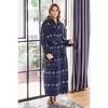 ADR Women's Long Robe, Fleece Plush Robe Woman, Cozy Regular & Plus Size Women's Bath Robe - 2 of 4