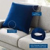 Modway Enhance 24" Throw Pillow - Performance Velvet Decorative Lumbar Cushion for Bed, Sofa, or Lounge Chair - 4 of 4