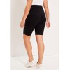 June + Vie by Roaman's Women's Plus Size Classic Bike Shorts - image 3 of 4